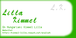 lilla kimmel business card